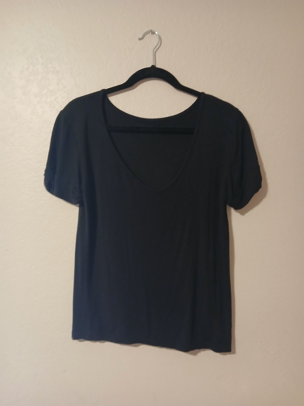 Classic Black Women's Scoop Neck Top